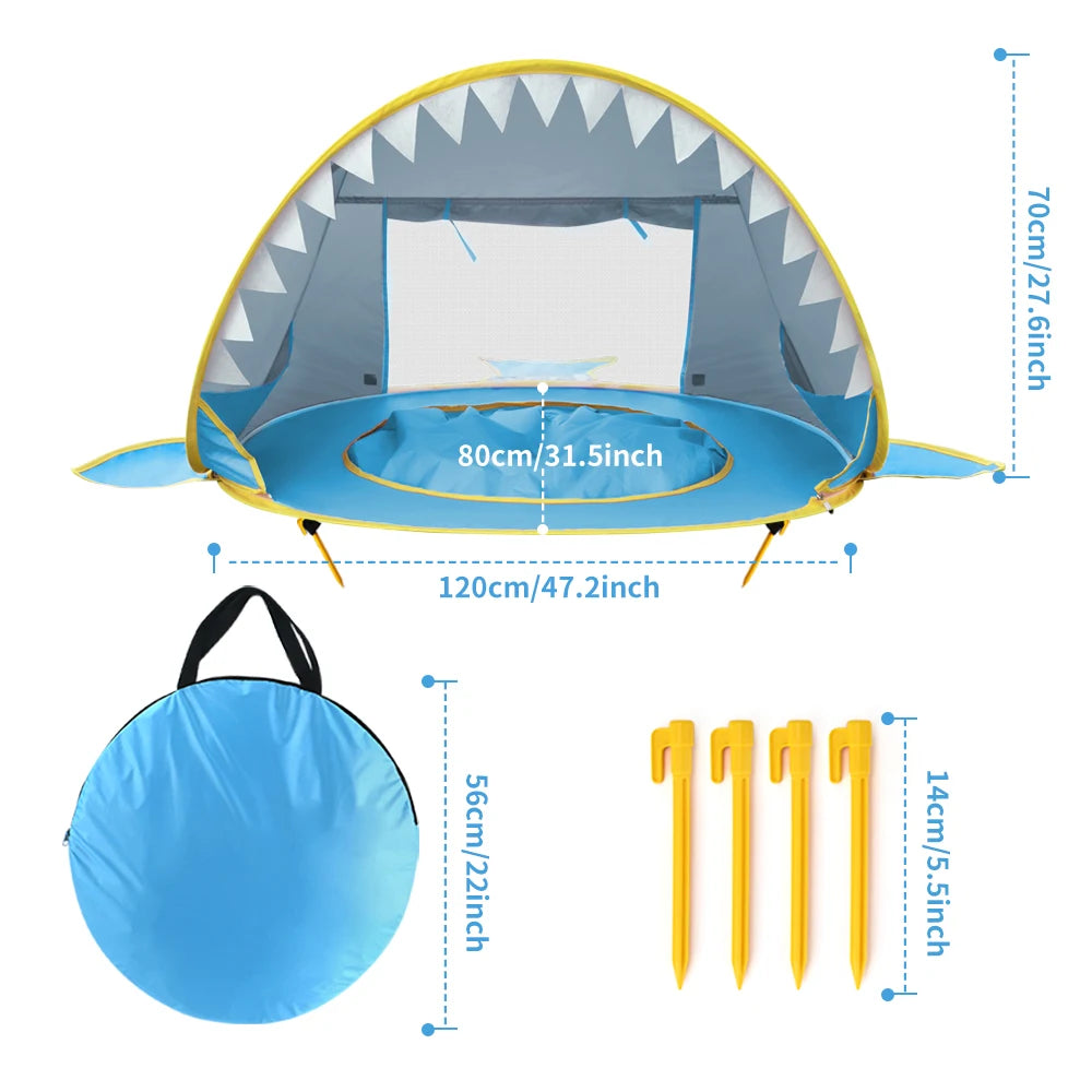 Tente de Plage pour Bébé – Bleue