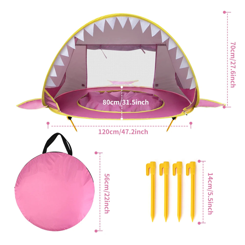 Tente de Plage pour Bébé – Rose
