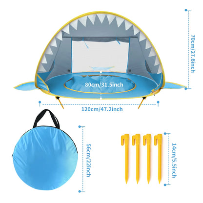 Tente de Plage pour Bébé – Bleue